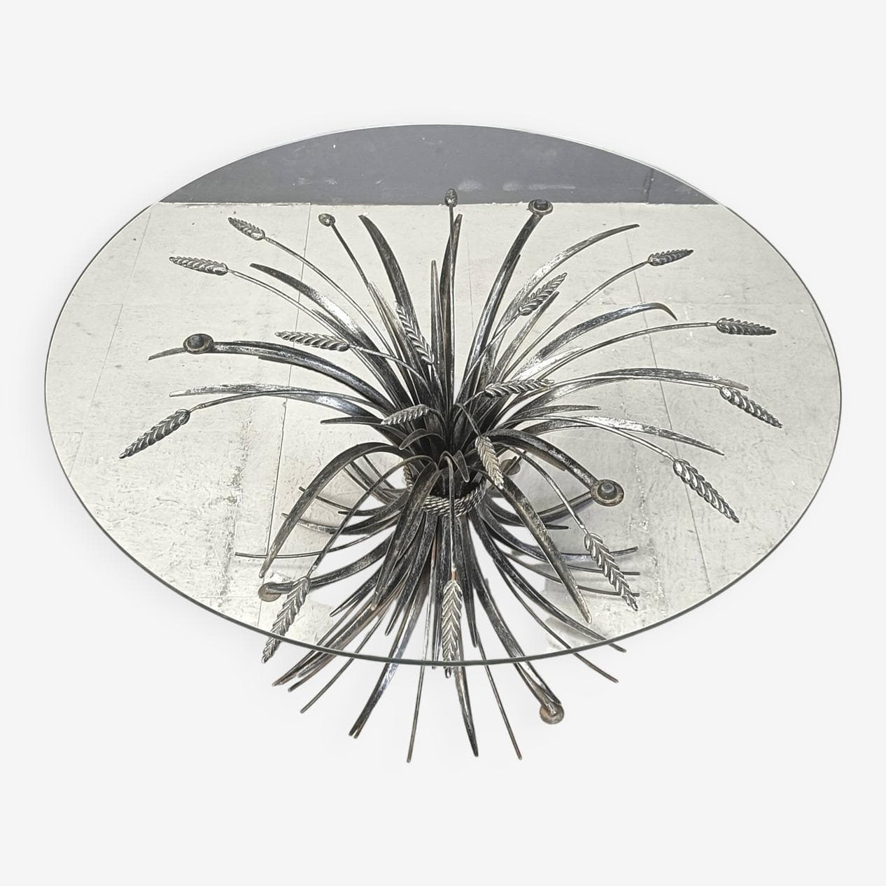 Coffee Table Coco Chanel, black metal, glass, Italy, 1960s. - 267025