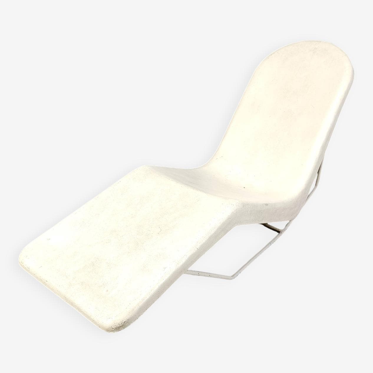 Chaise longue Space Age, white fiberglass, France, 1960s. - 266949