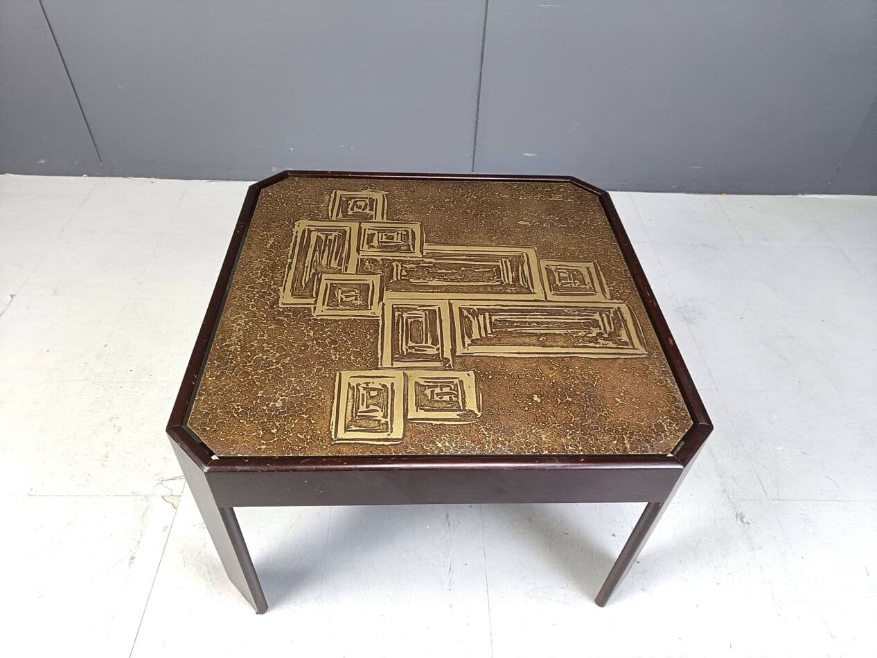 Coffee Table, brown brass, Germany, 1970s - 266896