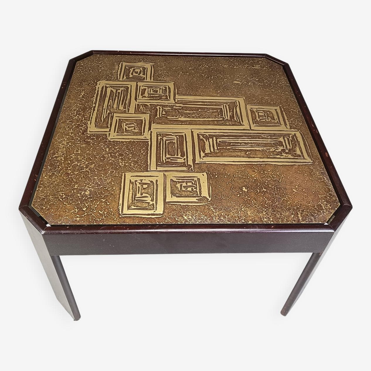 Coffee Table, brown brass, Germany, 1970s - 266895