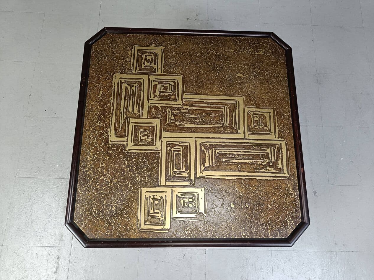 Coffee Table, brown brass, Germany, 1970s - 266894