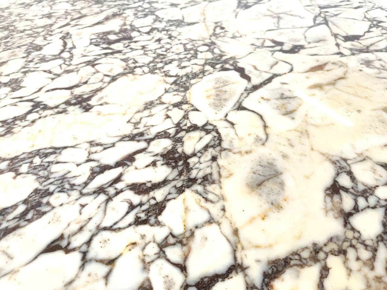 Stół jadalniany okrągły, marmur biały, Włochy, lata 70. - 266749