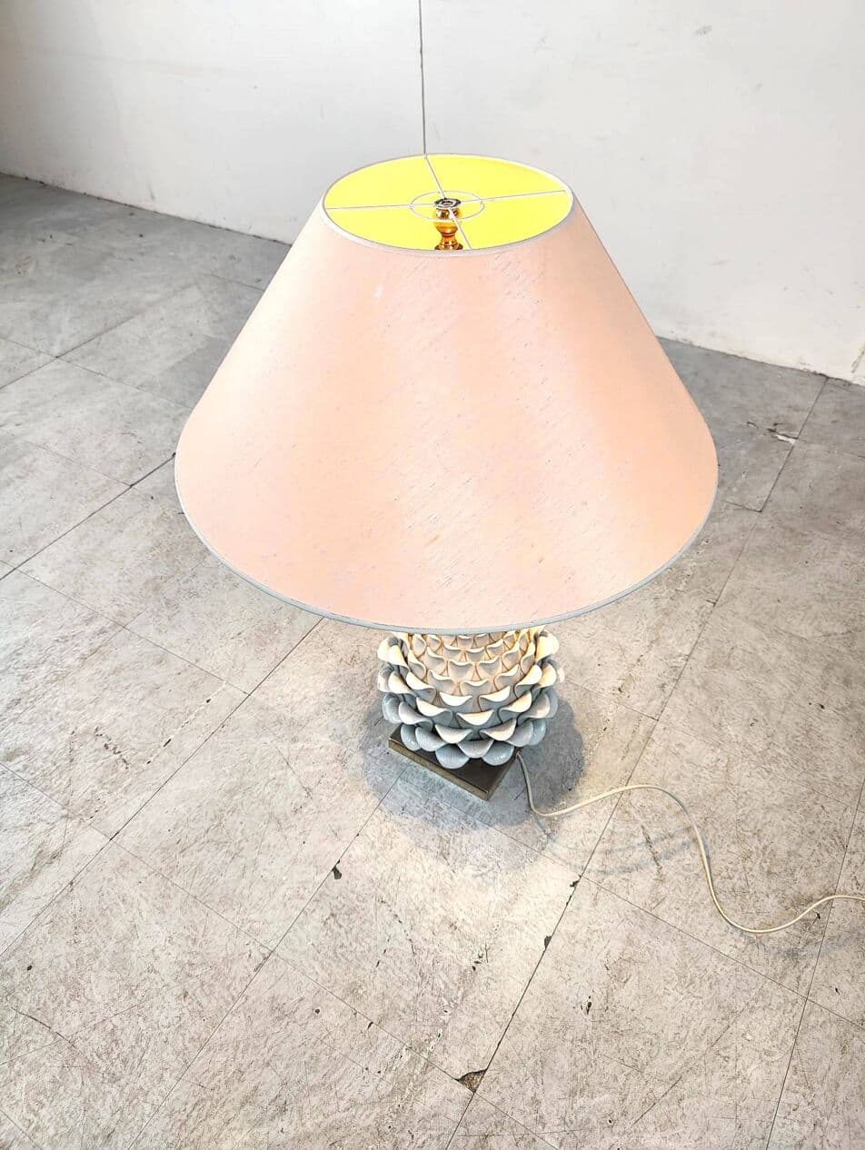 Lampa stołowa Artichoque, biały, ceramika, Włochy, lata 60. - 266723