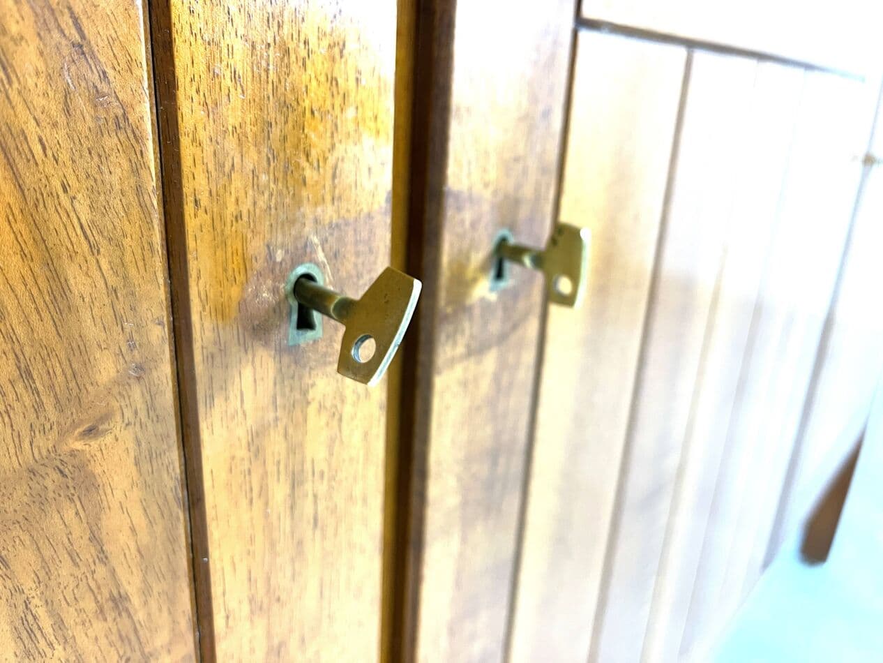 Kredens, dąb brązowy, Belgia, lata 70. - 266712