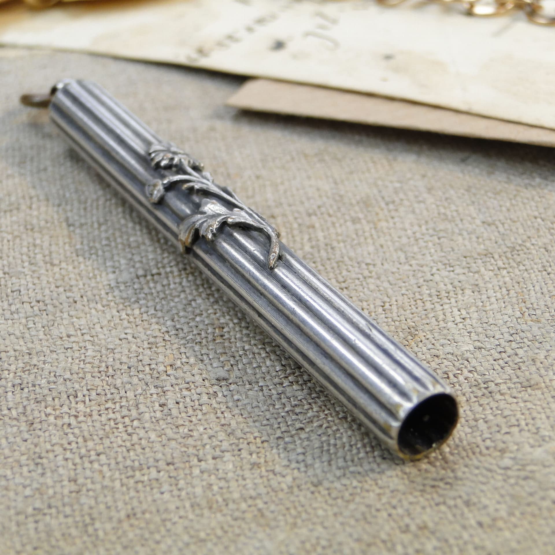 Dog Whistle Art Nouveau, silver, Austria, 1890s - 262171