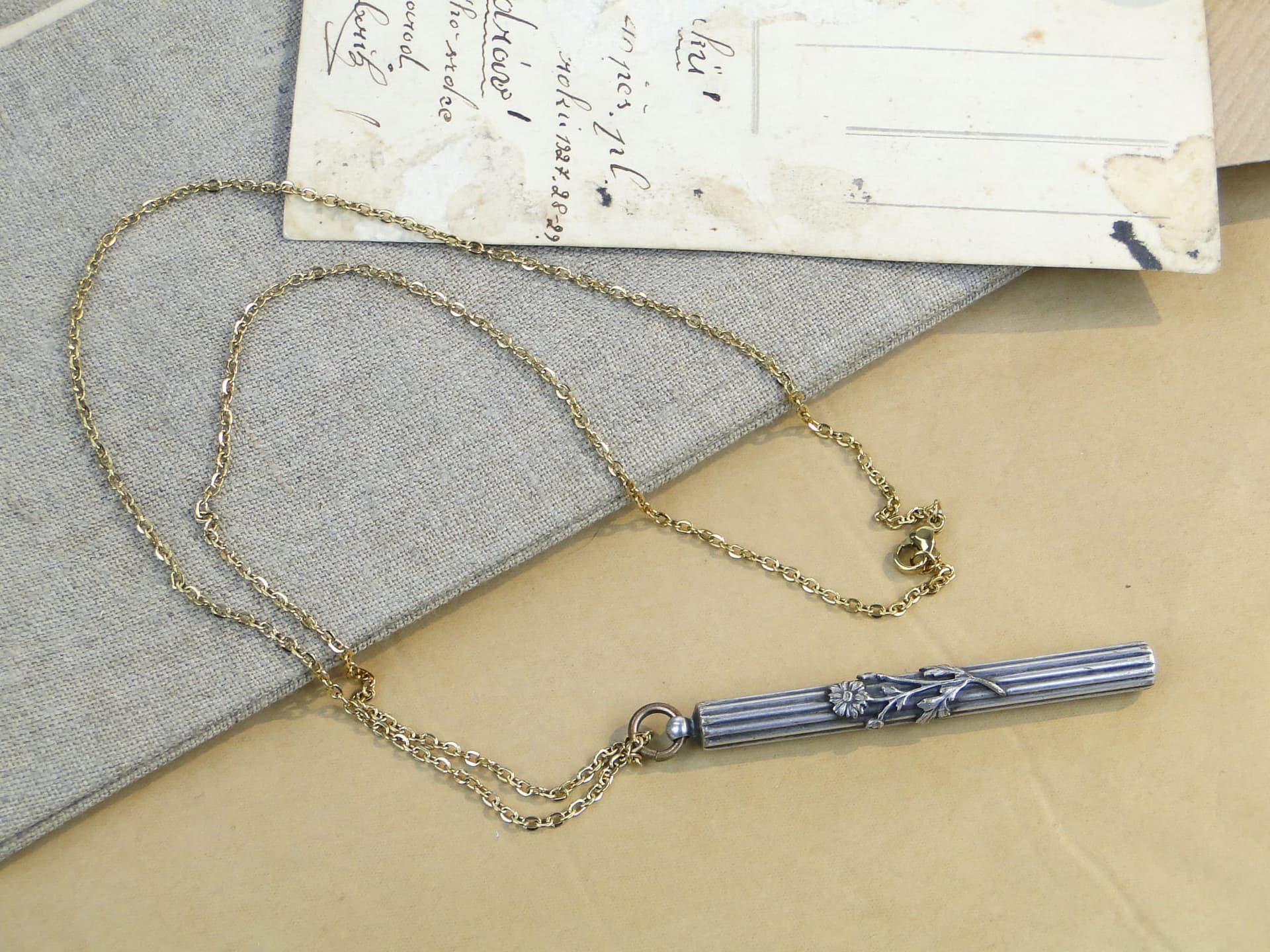 Dog Whistle Art Nouveau, silver, Austria, 1890s - 262180