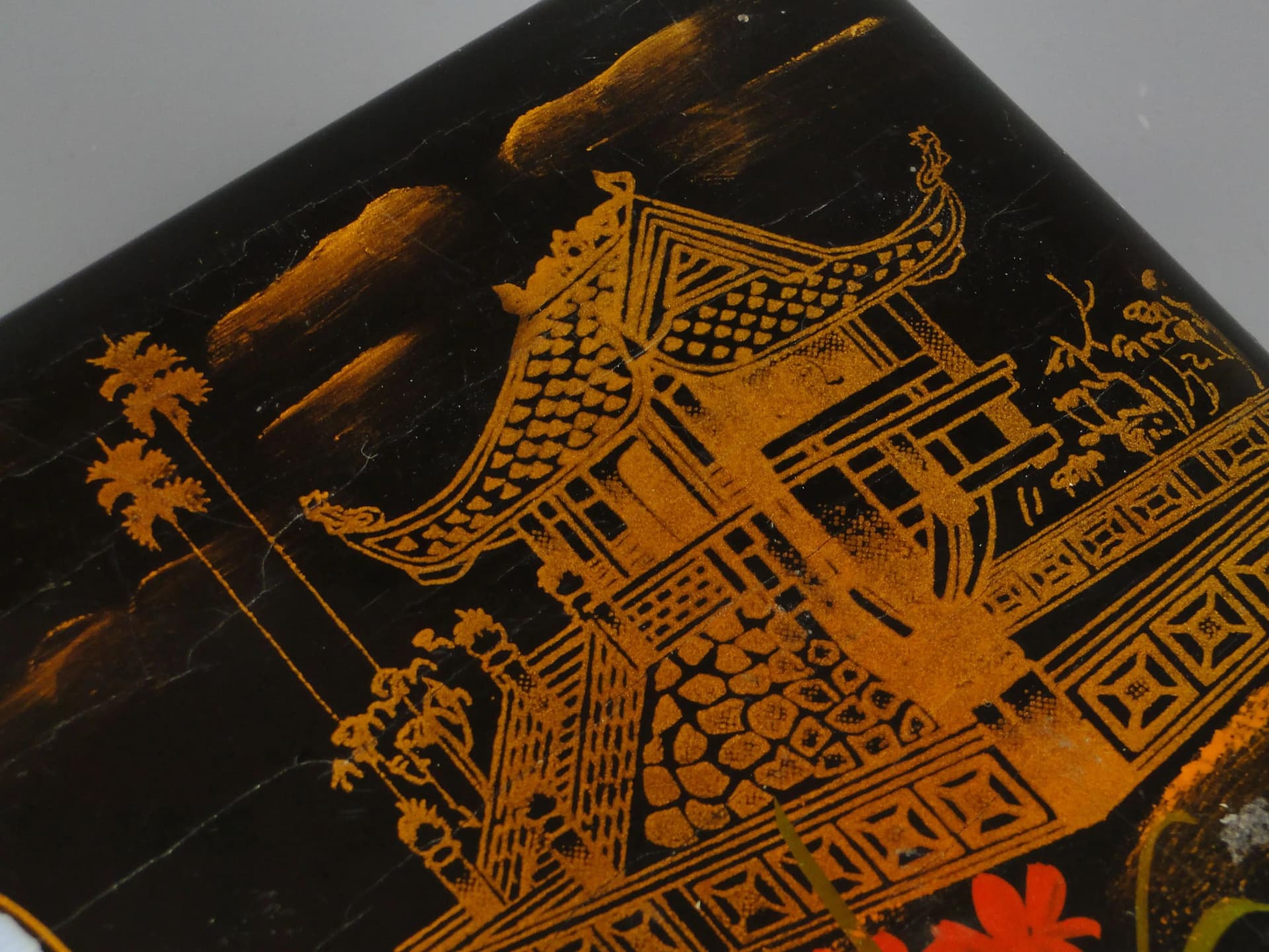 Jewelry Box, black lacquer, wood, China, 1950s - 19611