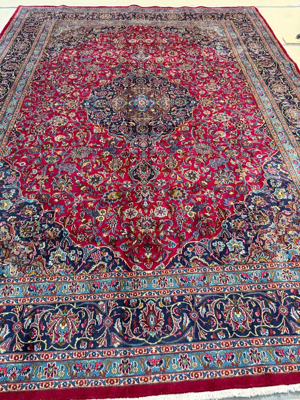 Dywan Mesched, 390x290 cm, multikolor, wełna, Iran, lata 90. - 262195