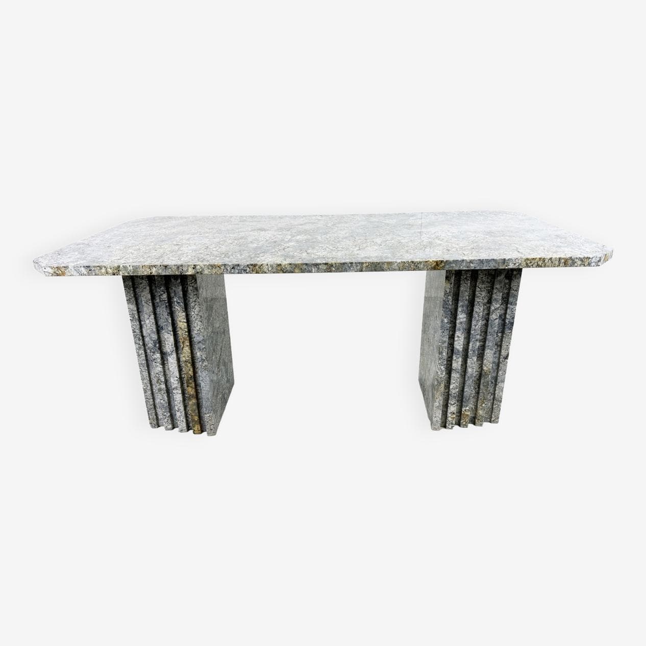 Stół jadalniany, szary granit, Belgia, lata 70. - 266309