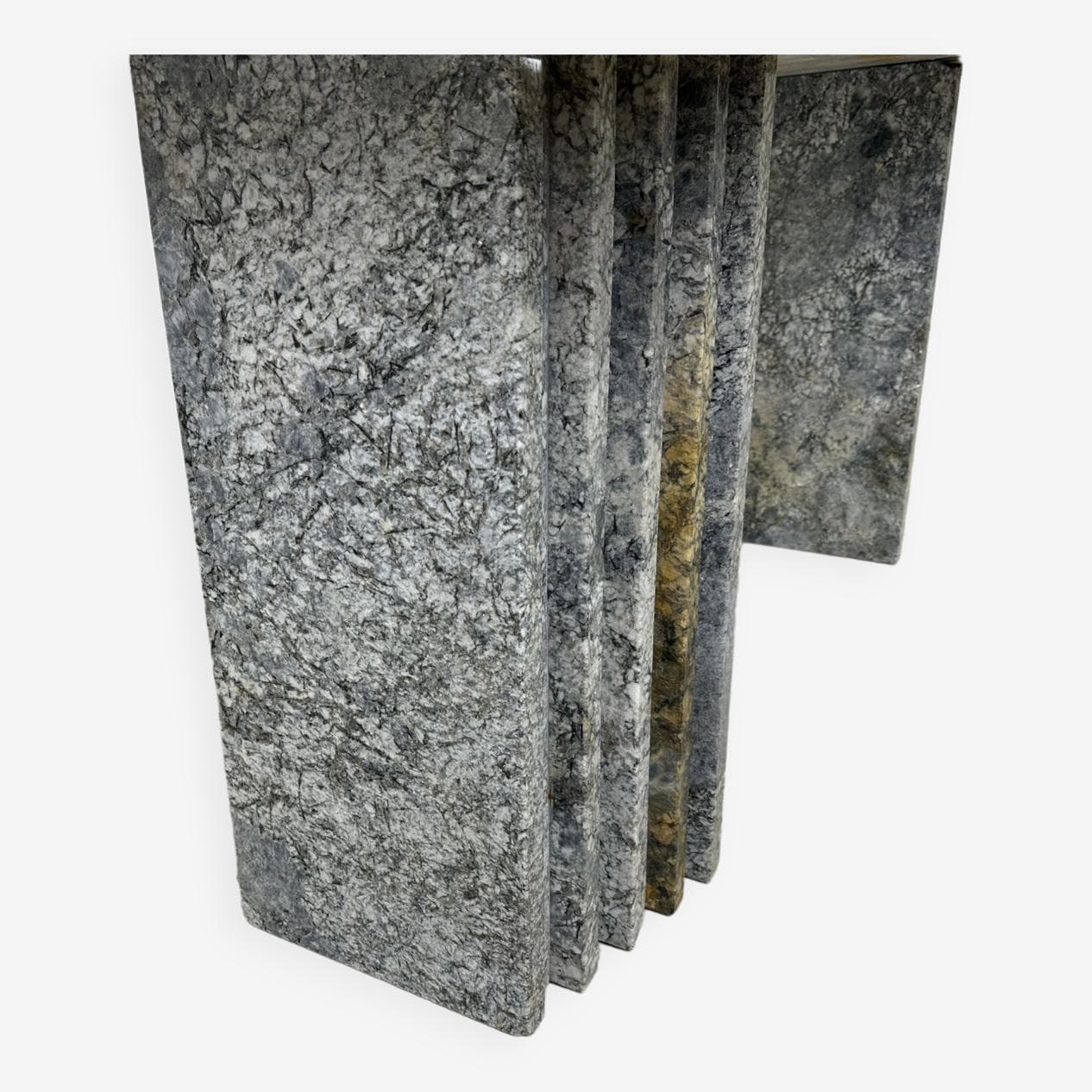 Stół jadalniany, szary granit, Belgia, lata 70. - 266308