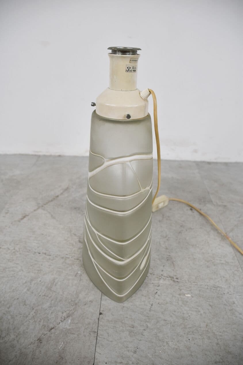 Lampa stołowa, biały, szkło, Peill & Putzler, Niemcy, lata 60. - 265896