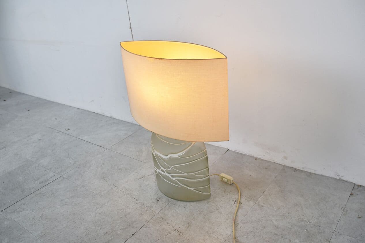 Lampa stołowa, biały, szkło, Peill & Putzler, Niemcy, lata 60. - 265901