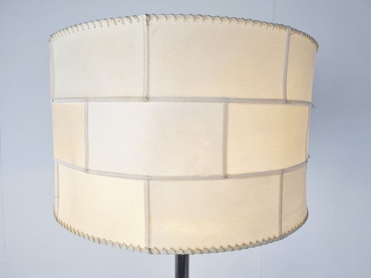 Lampa podłogowa brutalistyczna, metal chromowany srebrny, Niemcy, lata 70. - 265686