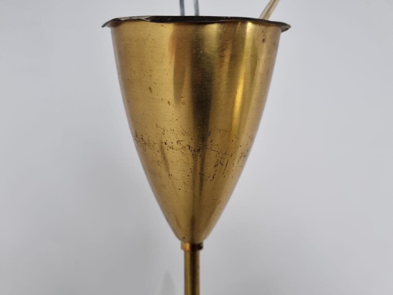 Żyrandol, mid-century, multikolor, mosiądz, Włochy, lata 60. - 265640