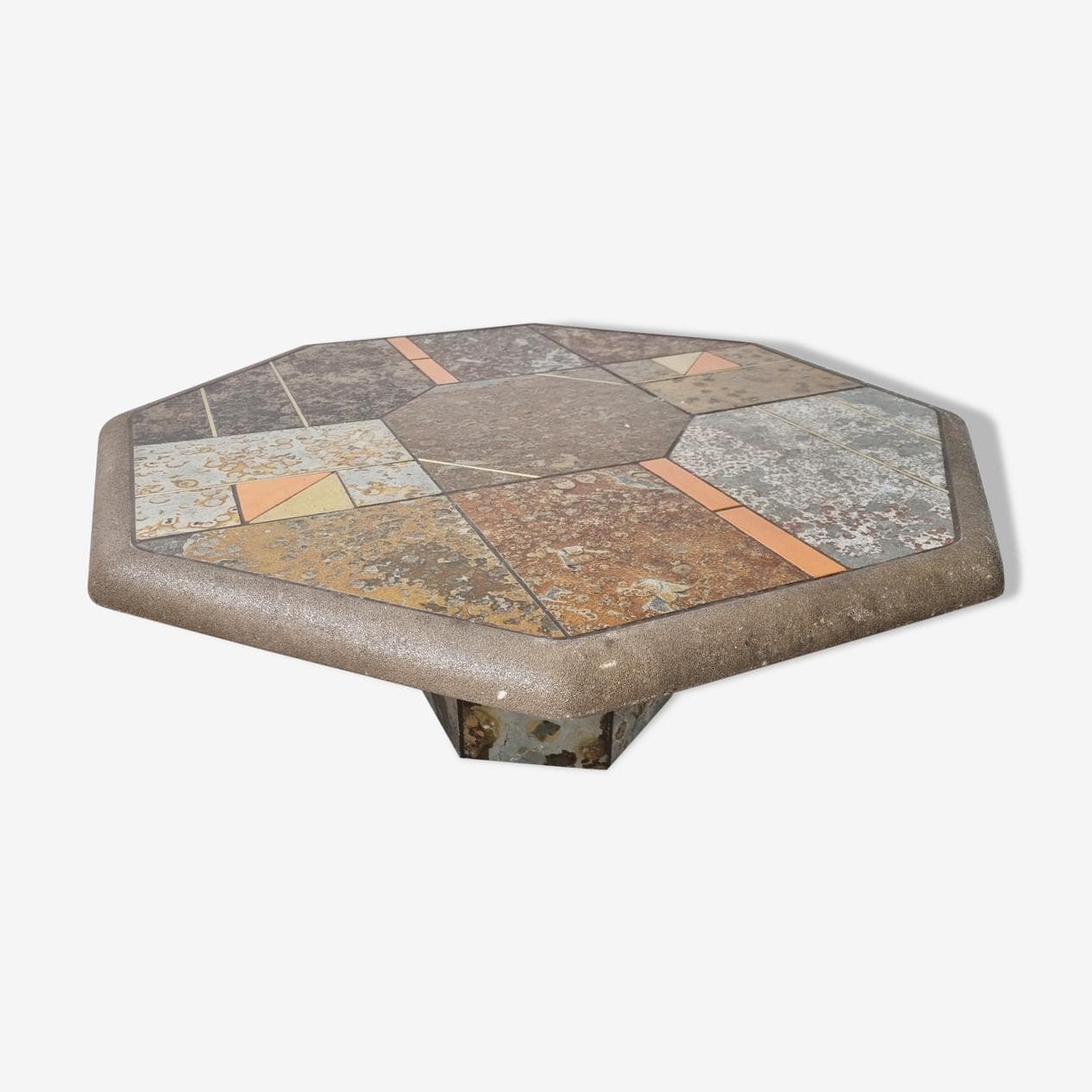 Coffee Table Brutalist, brown stone, Germany, 1970s - 265629