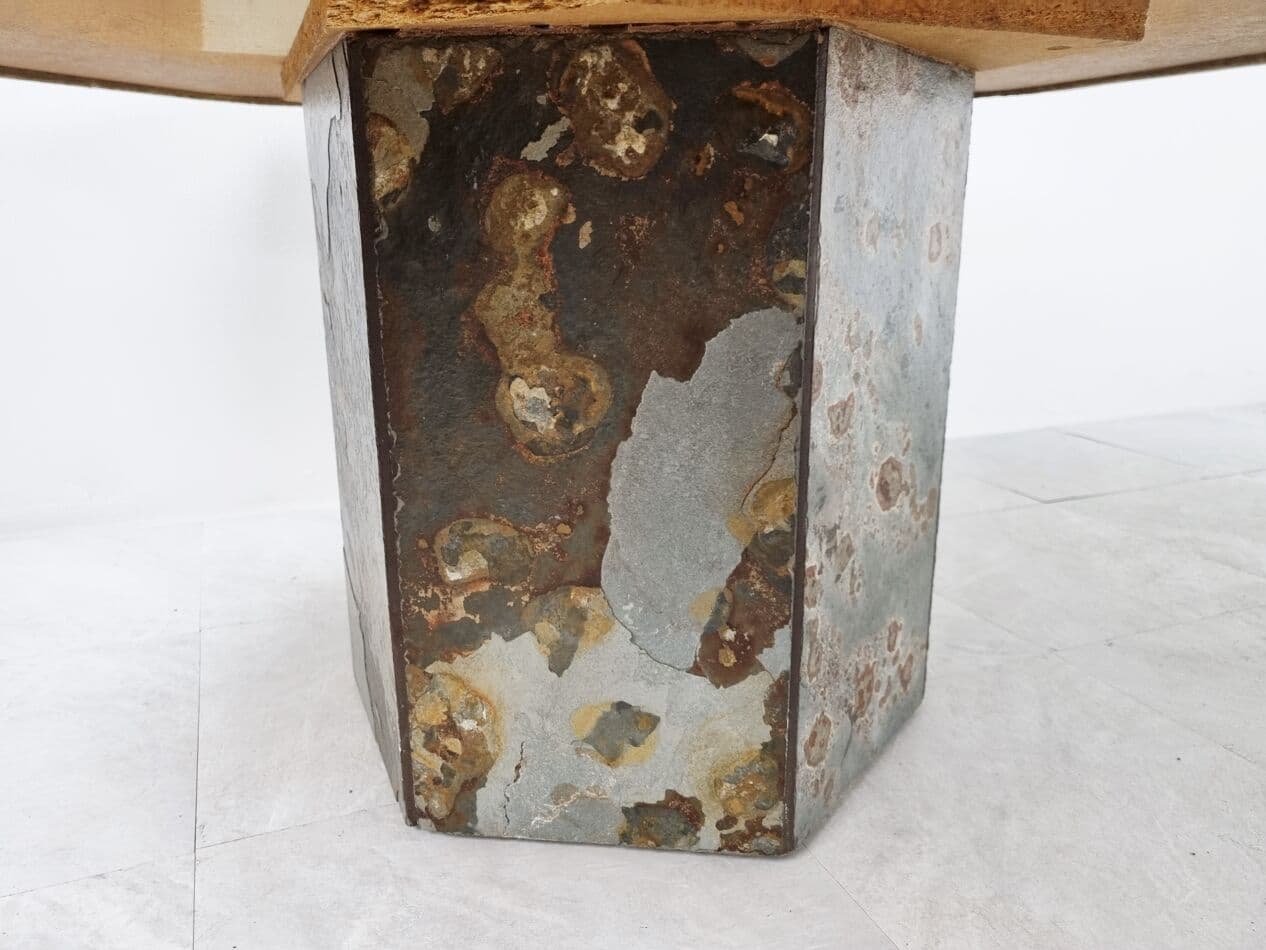 Coffee Table Brutalist, brown stone, Germany, 1970s - 265623