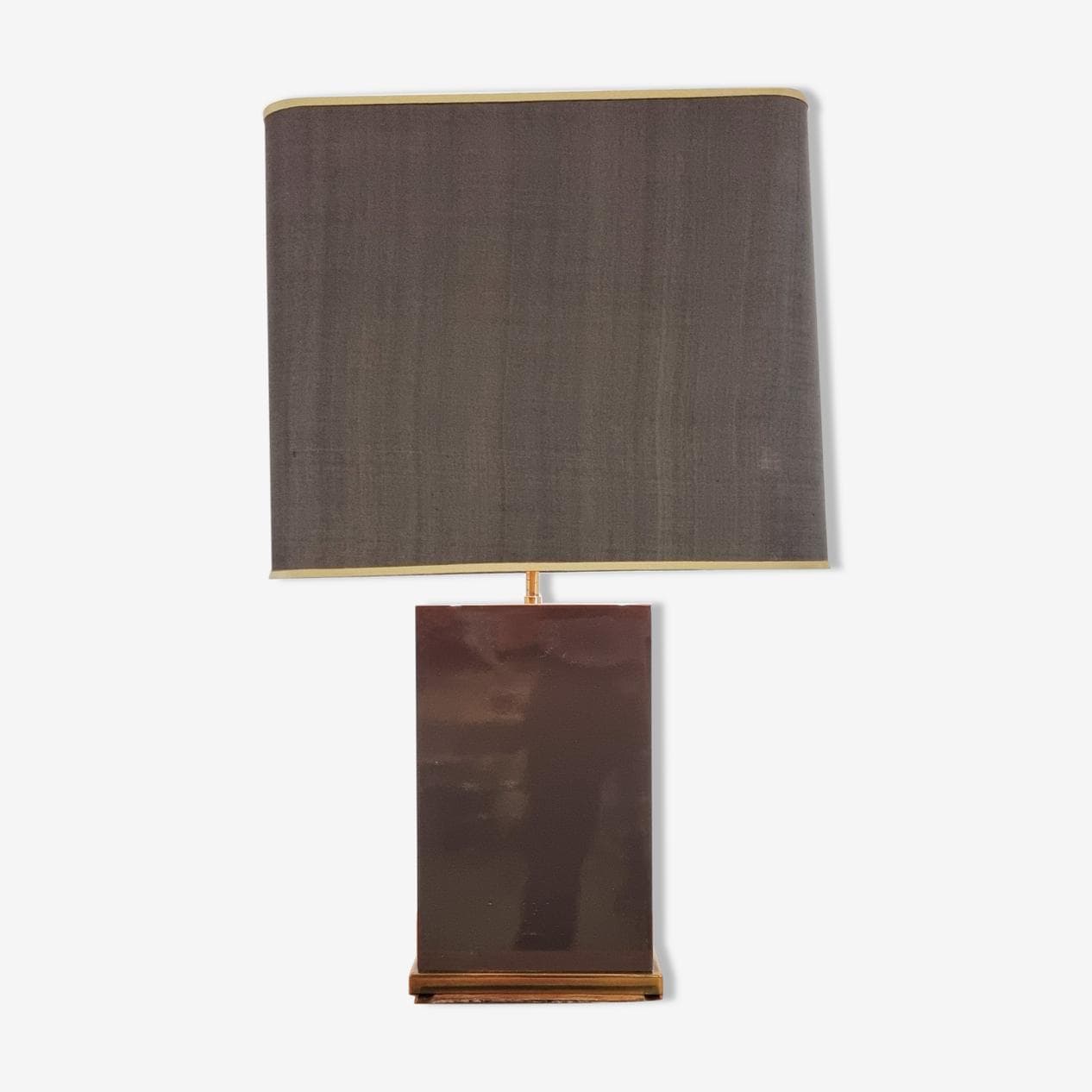 Lampa stołowa, brązowy, mosiądz, Francja, lata 70. - 265593