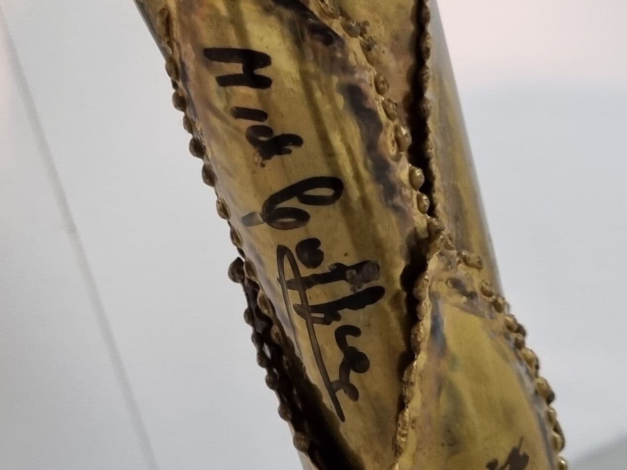 Lampa stołowa Palm, złoty, mosiądz, Francja, lata 70. - 265567