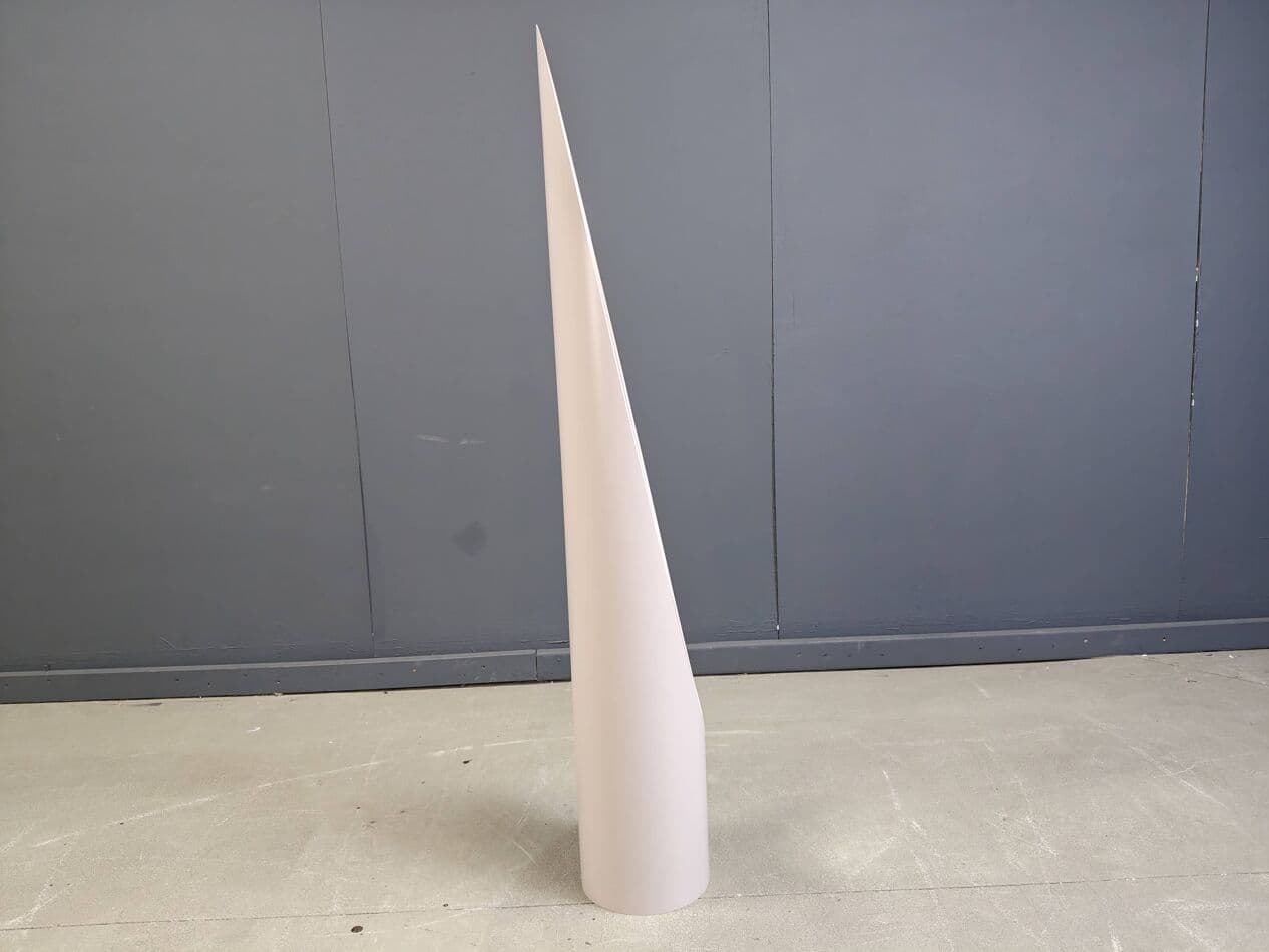 Lustro podłogowe Unghia, beżowy, plastik, proj. R. Bonetto, Włochy, lata 70. - 265364