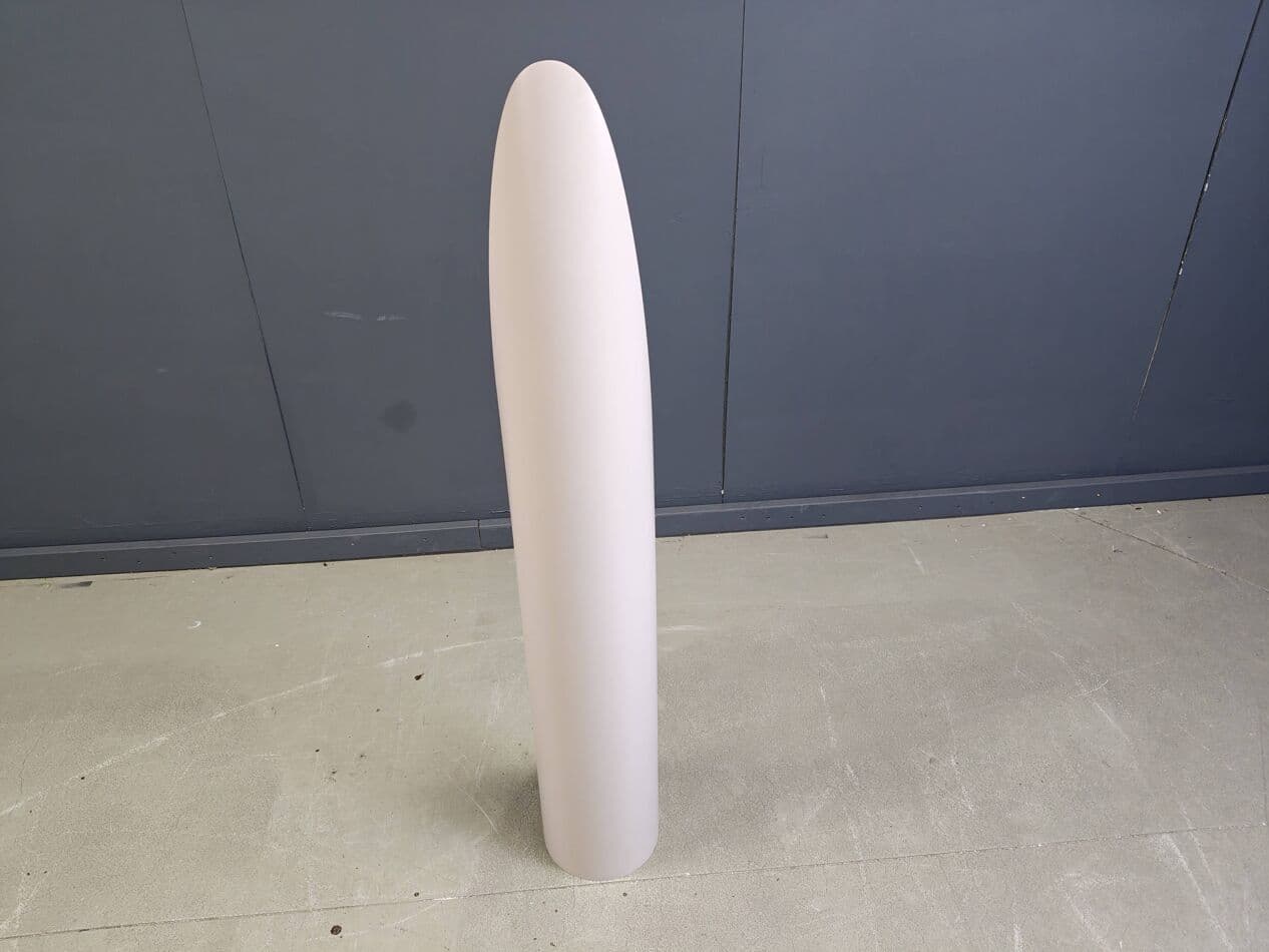 Lustro podłogowe Unghia, beżowy, plastik, proj. R. Bonetto, Włochy, lata 70. - 265361