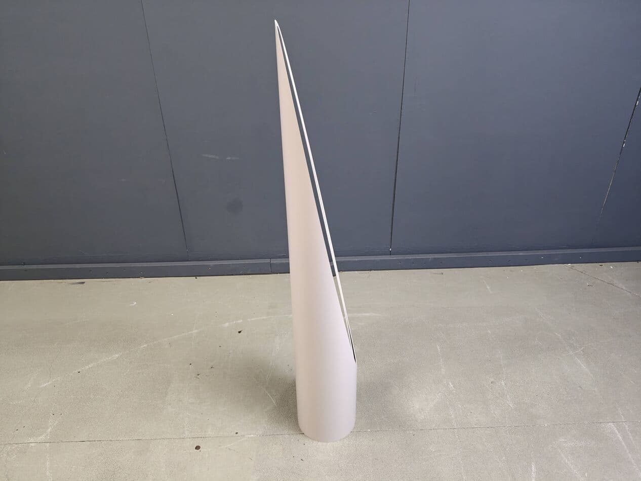 Lustro podłogowe Unghia, beżowy, plastik, proj. R. Bonetto, Włochy, lata 70. - 265365