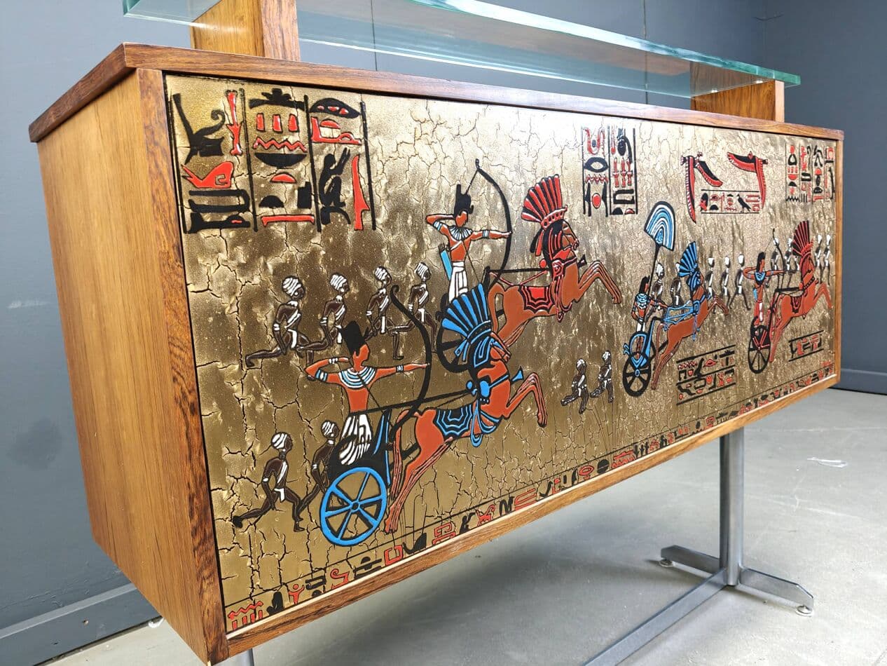 Barek, brązowy, drewno, Belgia, lata 70. - 265357