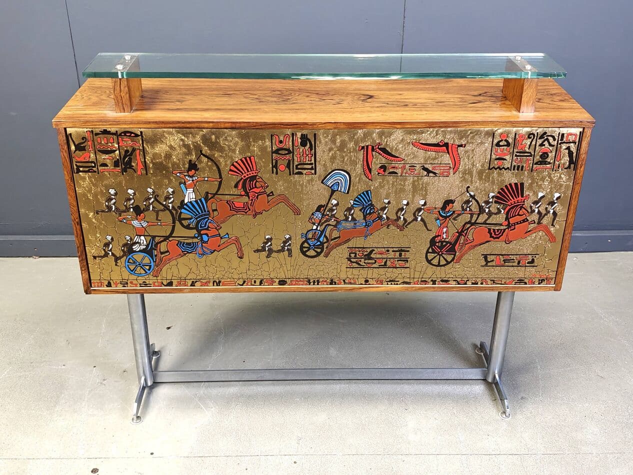 Barek, brązowy, drewno, Belgia, lata 70. - 265359