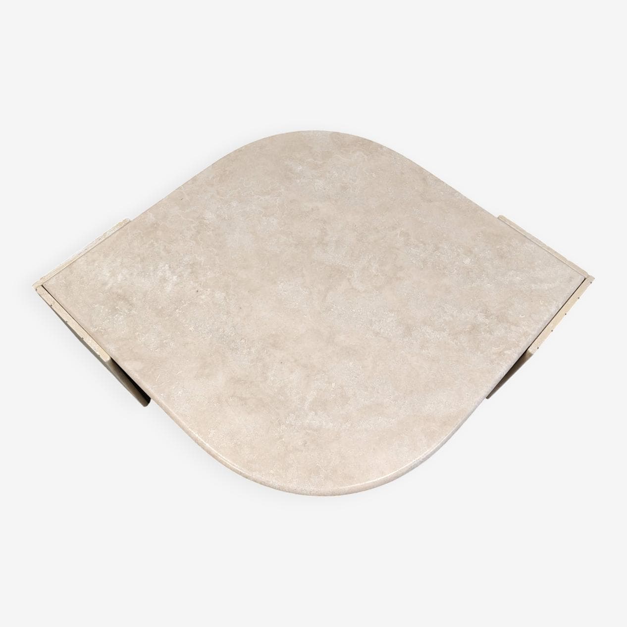 Coffee table, beige travertine, Roche Bobois, France, 1970s. - 265279