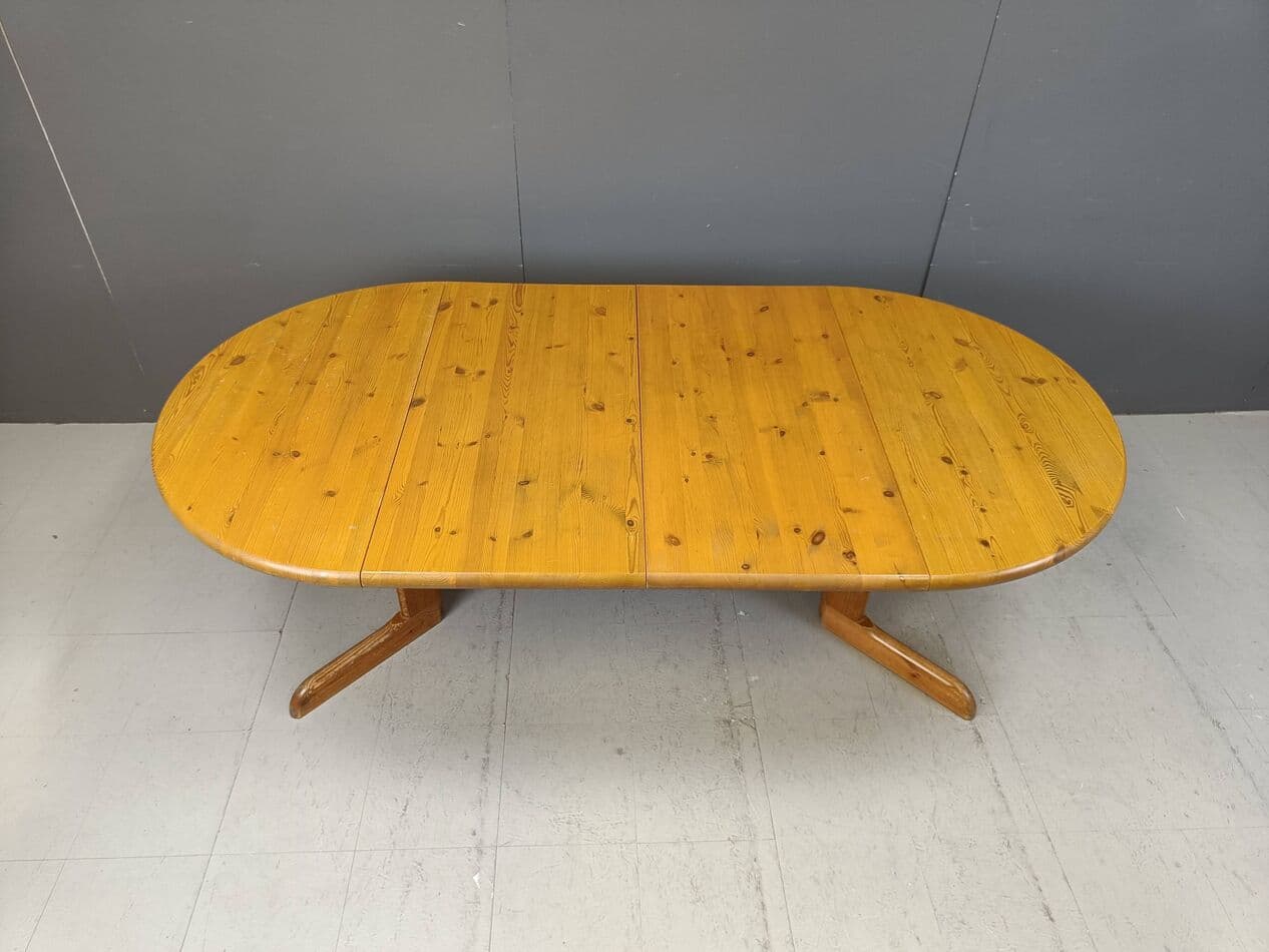 Zestaw jadalniany, sosna brązowa, proj. R. Daumiller, Hirtshals Savvaerk, Dania, lata 80. - 265275