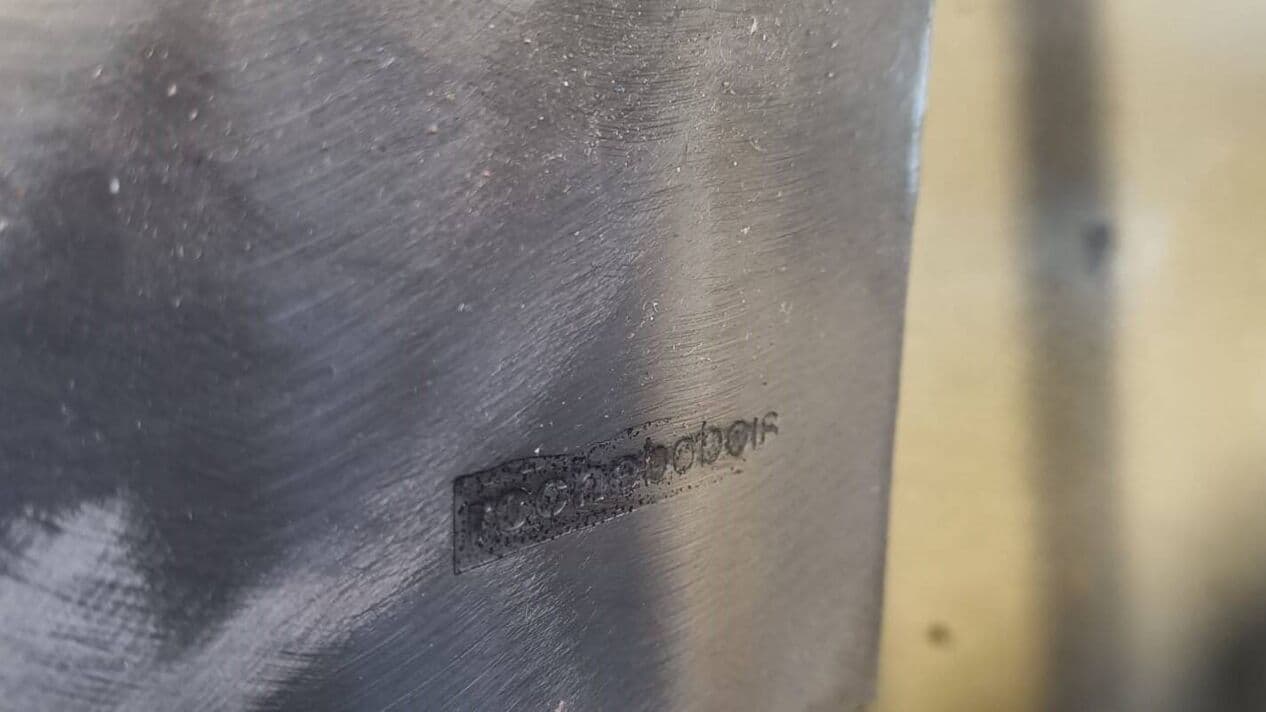 Coffee Table Fleur de Fer, silver steel, clear glass, by M. Barilone, France, 1980s. - 265109