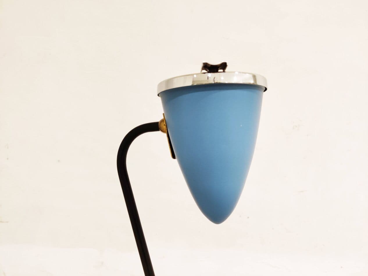 Popielniczka mid-century, niebieski, metal, Belgia, lata 60. - 264978