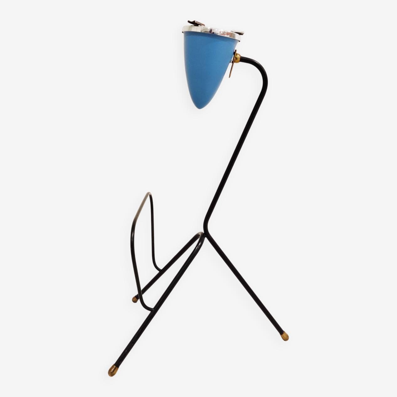 Popielniczka mid-century, niebieski, metal, Belgia, lata 60. - 264981