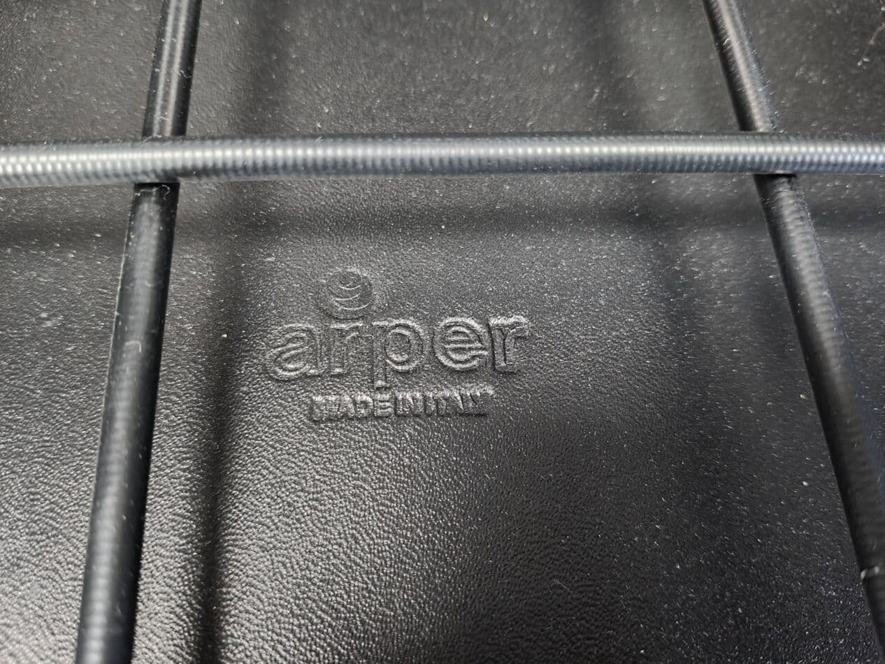 Set of four dining chairs, black leather, chrome, Italy, 1980s. - 264965