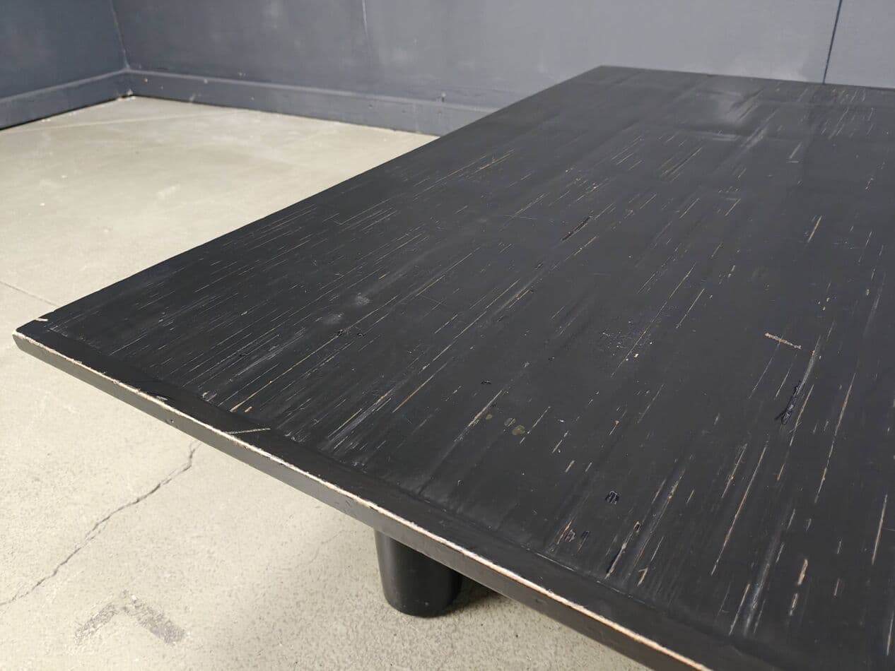 Coffee table XL, black wenge, bamboo, Belgium, 1980s. - 264799