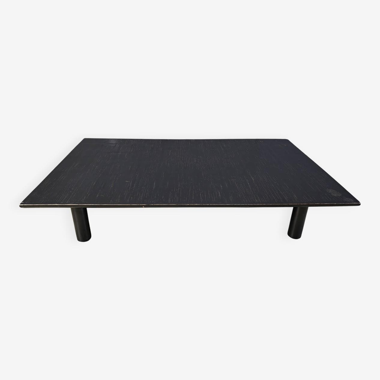 Coffee table XL, black wenge, bamboo, Belgium, 1980s. - 264795