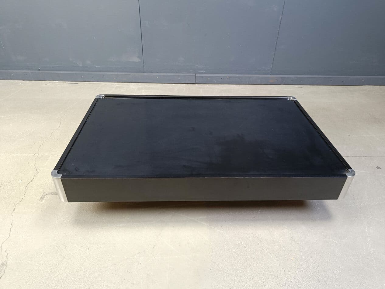 Coffee table, black wood, Italy, 1970s. - 264671