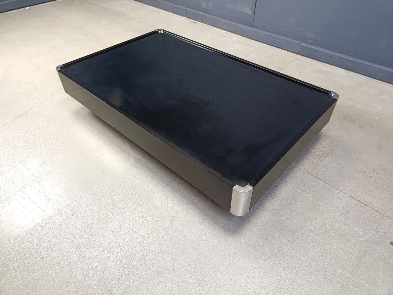 Coffee table, black wood, Italy, 1970s. - 264673