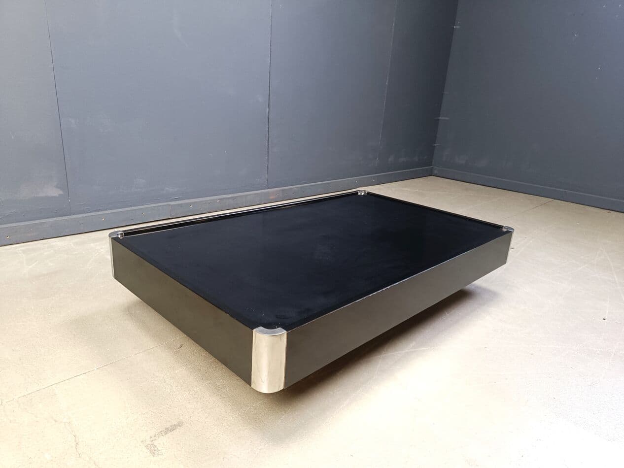 Coffee table, black wood, Italy, 1970s. - 264675