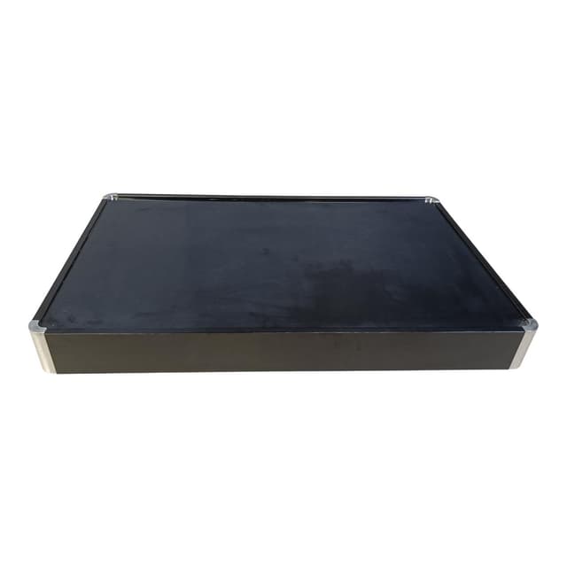 Coffee table, black wood, Italy, 1970s. - DIMENSION