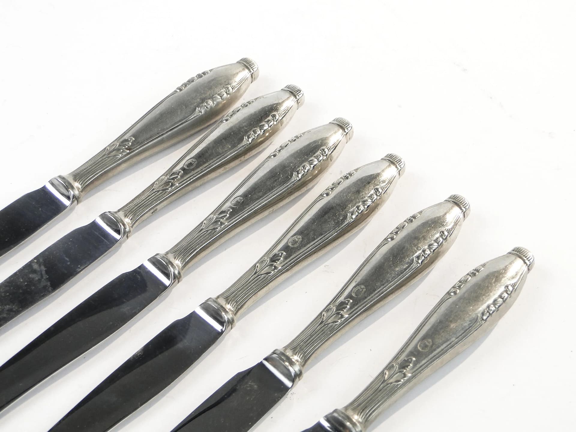 Silver-Plated Art Deco Fruit Knives, Bracia Henneberg, Poland, 1930s - 19774