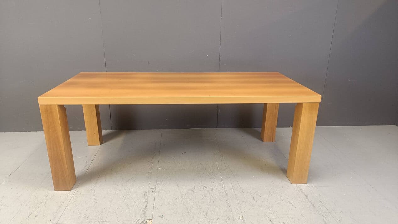 Stół jadalniany, brązowy, drewno, Włochy, lata 80. - 264328