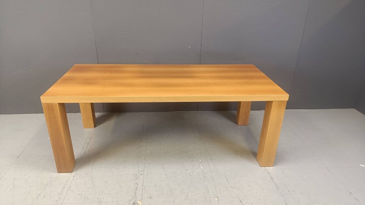 Stół jadalniany, brązowy, drewno, Włochy, lata 80. - 264321