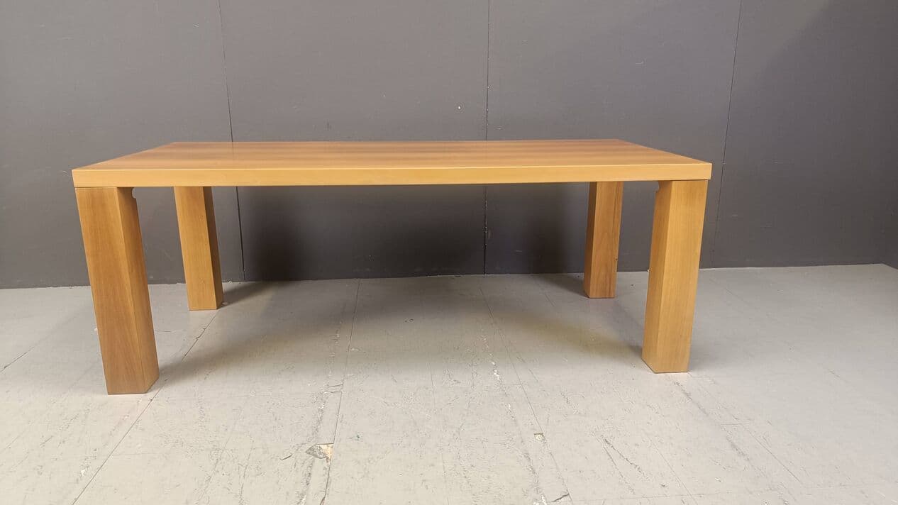 Stół jadalniany, brązowy, drewno, Włochy, lata 80. - 264329