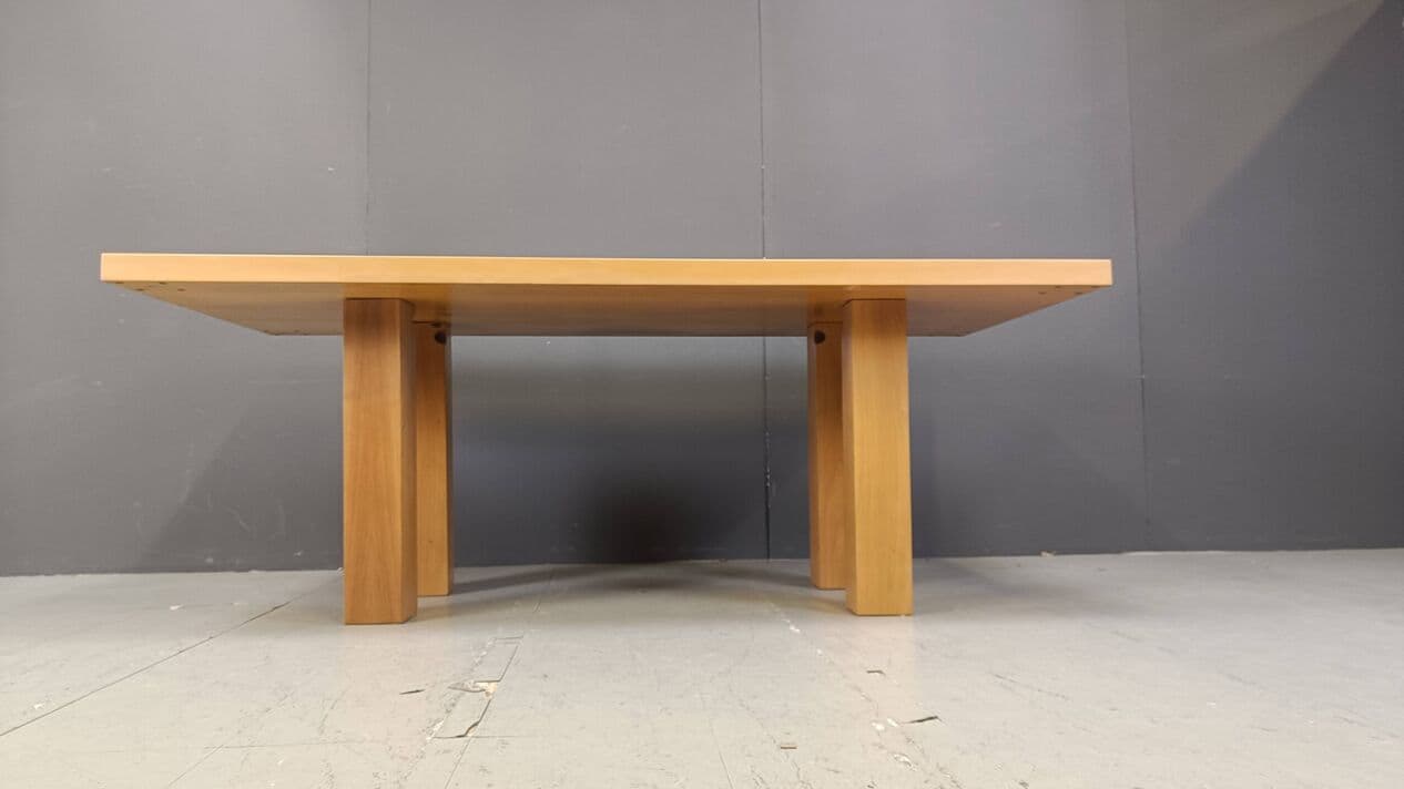 Stół jadalniany, brązowy, drewno, Włochy, lata 80. - 264326