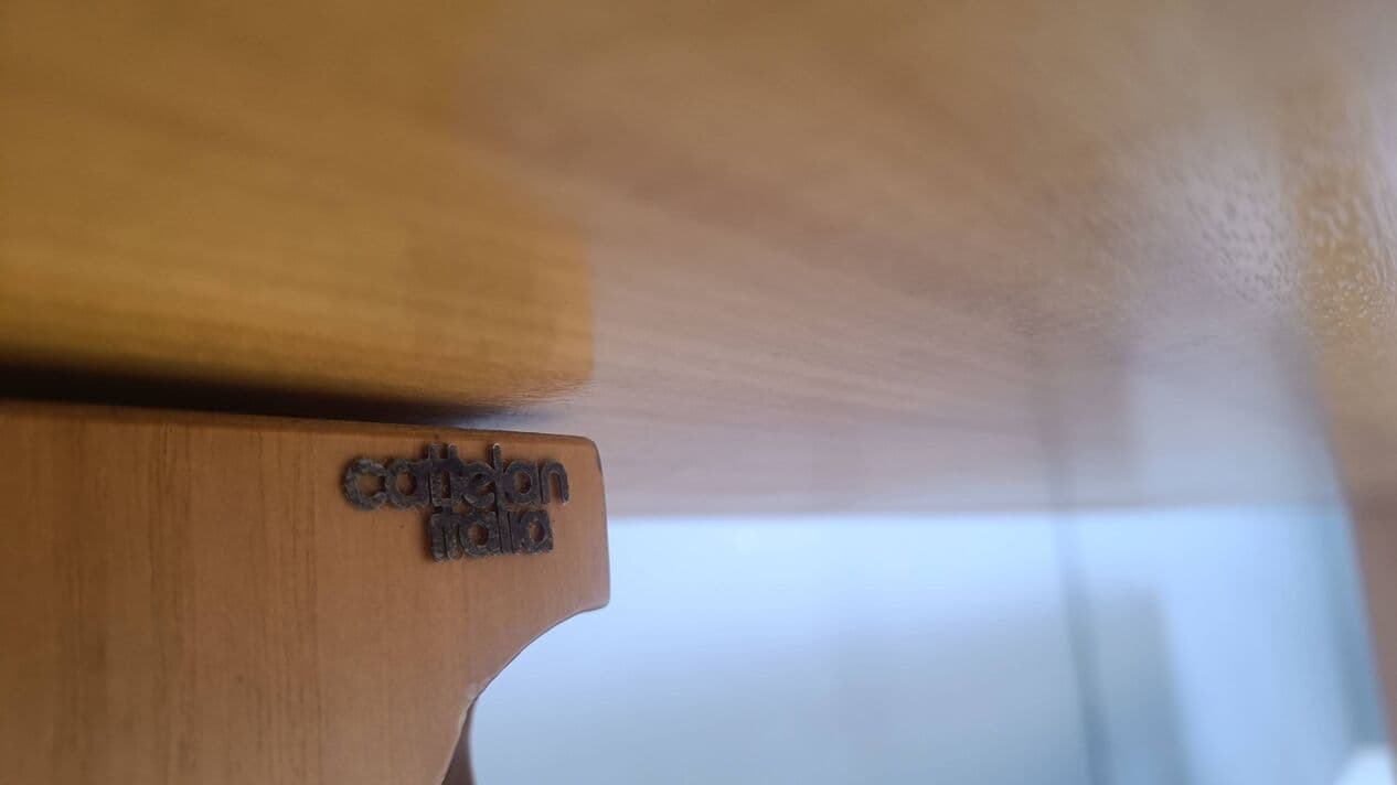 Stół jadalniany, brązowy, drewno, Włochy, lata 80. - 264322