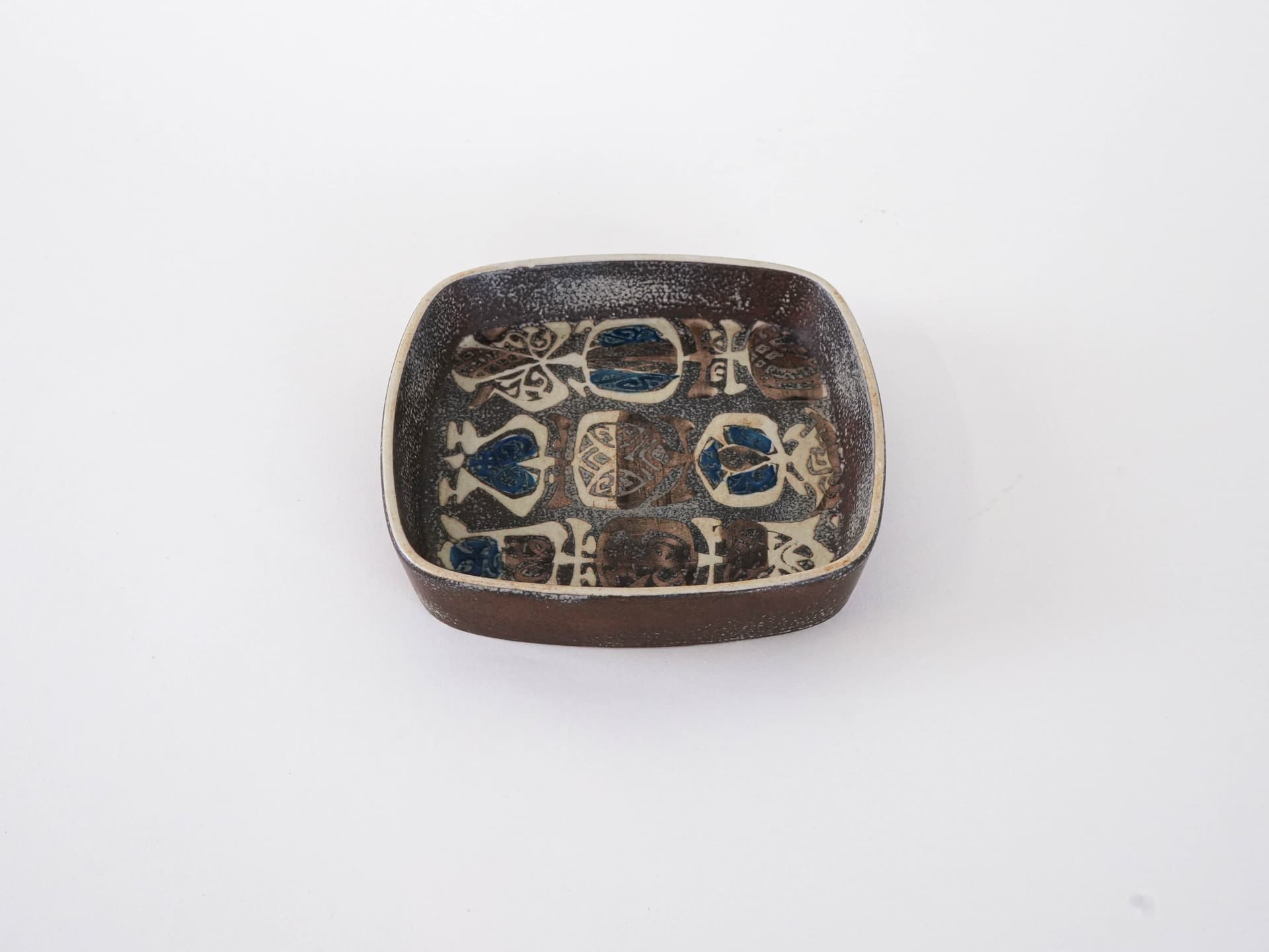 Misa, ceramika brązowa, proj. N. Thorsson, Royal Copenhagen, Dania, lata 60. - 262207