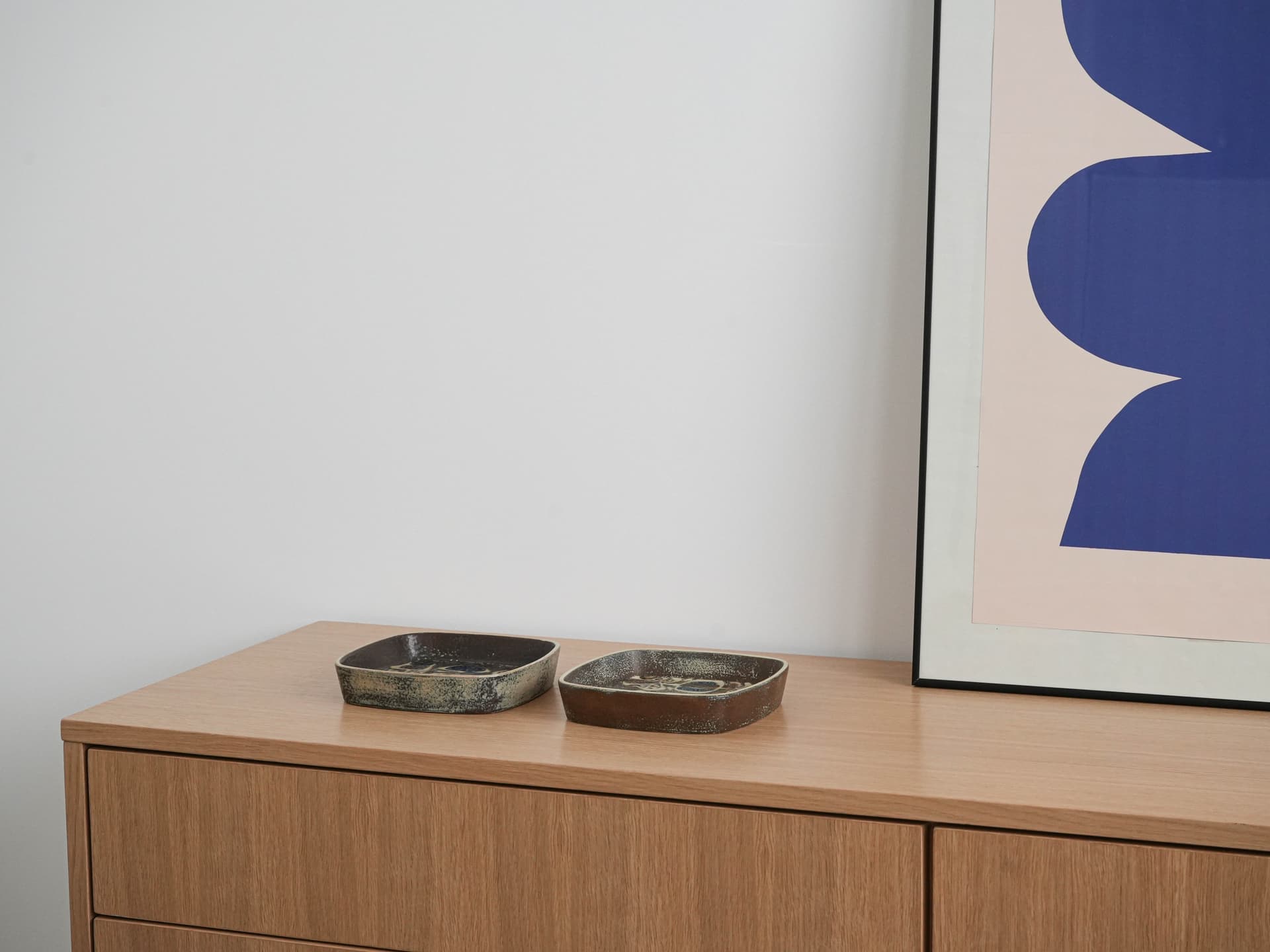 Misa, ceramika brązowa, proj. N. Thorsson, Royal Copenhagen, Dania, lata 60. - 262208