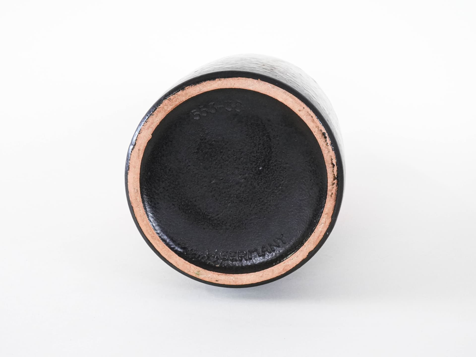 Wazon 553-38, czerwony, ceramika, Scheurich, Niemcy, lata 60. - 262224