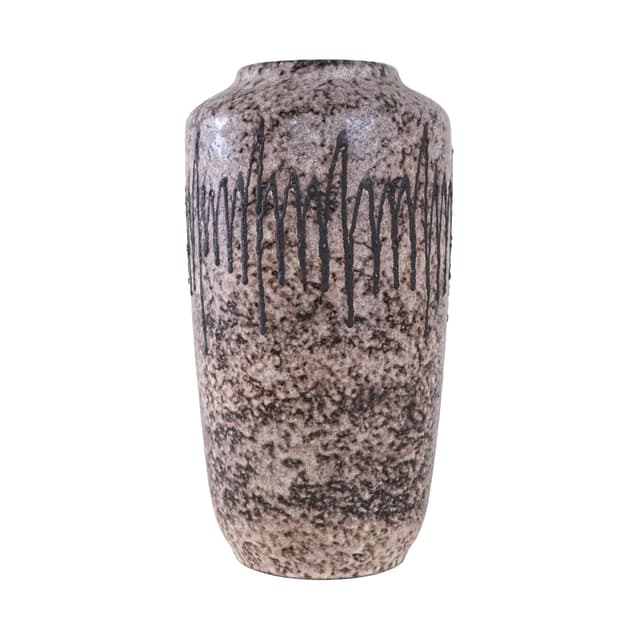 Wazon Fat Lava 517-38, beżowy, ceramika, Niemcy, lata 60. - WYMIARY