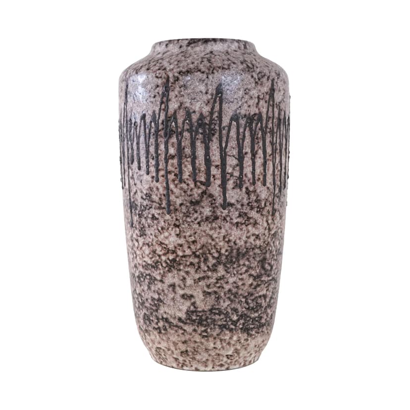 Wazon Fat Lava 517-38, beżowy, ceramika, Niemcy, lata 60.